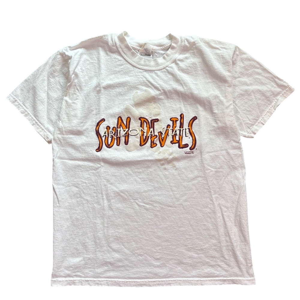 Vintage 90's 1999 ASU Arizona State University Sparky Shadow Shirt Size "